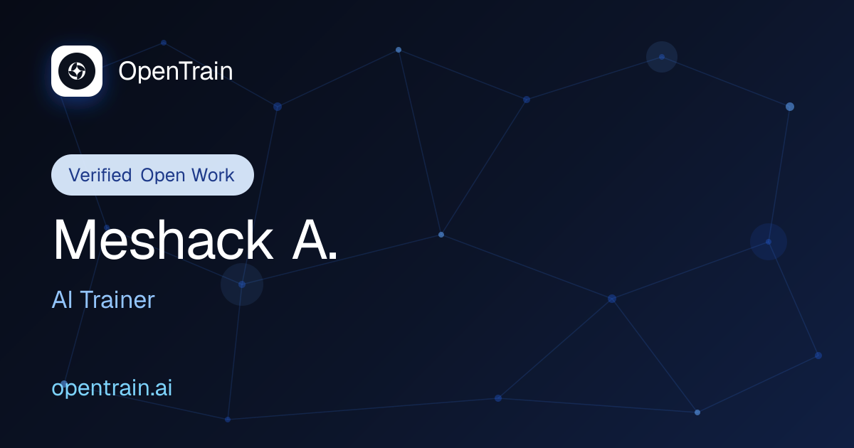 Meshack A. - Freelance Developer & Technical Writer in AI Data Labeling ...